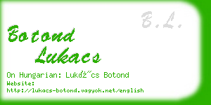 botond lukacs business card